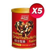 紅布朗 綜合堅果(200g/罐裝)X5