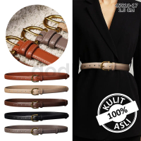 IKAT PINGGANG WANITA BELT PEREMPUAN BAHAN KULIT SAPI ASLI BENTUK SLIM CASUAL