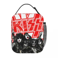 Rock Kiss Band Thermal Insulated Lunch Bag School Portable Box for Lunch Thermal Cooler Food Box