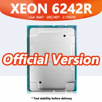 Xeon Gold 6242R processor 20core 40thread 3.1GHz 14nm 35.75MB 205W DDR4 Slot LGA3647 for C621 server motherboard 6242R SRGZJ CPU