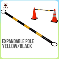 【Fast Shipping】2 Meter Expandable Traffic Conecting Pole Cone Bar for Road Yellow / Black Suitable f
