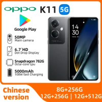 OPPO K11 5G 6.7'' 120Hz OLED Screen 50MP Main Camera 100W Super Charge NFC Google Play Store 5000mAh Battery OTA used phone