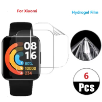 6 pcs Hydrogel Soft Film For Xiaomi Redmi Watch 2 Lite Screen Protector Not Glass Film For Redmi Watch 3 Smartwatch Accessories