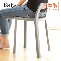 【日本岩谷Iwatani】ENOTS輕量一體可疊式短背椅凳-座高40.5cm-2色可選(椅凳 輕便 休閒 北歐 室內 戶外)