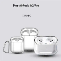 Transparent For Airpods 1 2 3 Cases PC Tpu Protective Bluetooth Wireless Case For Air Pods 1 2 3 Pro Earphone Cover Case