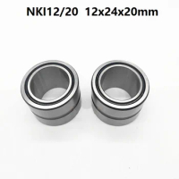 10pcs NKI12/20 Needle roller Bearing 12*24*20 mm with inner ring 12x24x20