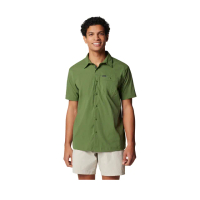 【Columbia 哥倫比亞 官方旗艦】男款- Landroamer™超防曬UPF50防潑短袖襯衫-綠色 -(UAM17750GR/IS)