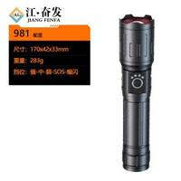 強光手電筒手握式鐳射變焦超亮遠射續航可充電戶外家用便攜款