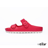 CCILU  經典雙帶防水拖鞋-女款-302308150紅色