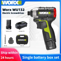 Worx WU132 Cordless Impact Drill Electric Screwdriver Rechargeable Brushless Motor Power Tool 140 Torque Driver Li-ion Battery