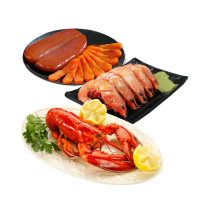 【築地一番鮮】三鮮海物珍品(龍蝦+台灣野生烏魚子+肥豬蝦)