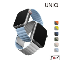 【199超取免運】UNIQ Revix 雙色防水矽膠磁吸錶帶 適用 Apple watch 7 錶帶 SE 6 5 4 3 45mm 41