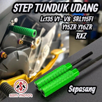 Step tunduk udang cnc y15 y16 lc135 rxz lcv8 footrest cnc totok