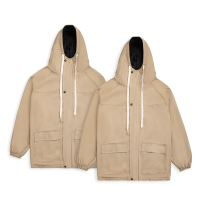 Áo khoác kaki  Jacket  parka nam nữ kaki trần bông hoặc lót lông  Just-P form rộng Top Women Menswea