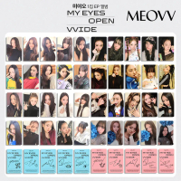 การ์ดภาพอัลบั้มขนาดเล็ก, MEOVV MY EYES OPEN VVIDE, 4-5pcs, สไตล์ DROP TOP 3.0, KTOWN4U โชว์แชมเปี้ยน