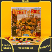 Ticket to Ride Amsterdam Trò Chơi Cờ Bàn, Trò Chơi Cờ Bàn Gia Đình, Dành Cho Người Lớn Và Gia Đình,