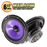 2pcs 6.5Inch 90W Subwoofer Car Speakers Heavy Mid-bass Modified Auto Audio Subwoofer Full Range Freq