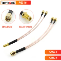 1PC SMA Male Female to 2X SMA Male Y Type Splitter Combiner Jumper Cable Pigtail RG316 Cable for Huawei ZTE 3G 4G Router