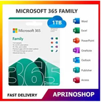 Microsoft Office 365 Family 1 Year 5 Device 1 TB Onedrive Office 365 + Windows 10 Pro