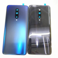 Original 3D Glass For Oneplus 7 Pro Back Battery Cover Rear Door With Camera Lens Replacement Part
