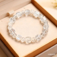 Bracelet Clear Quartz Natural Crystal /Gelang Clear Quartz Crystal semula jadi