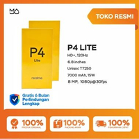 Realme P4 Lite 4/128GB [UNISOC T7250, Layar 6.8 inci LCD 120Hz, Baterai 7000mAh] - Garansi Resmi Pul
