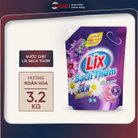 Nước giặt Lix sạch thơm hương ngàn hoa TÚI sạch nhanh vết bẩn N7409 và N7402 thơm hơn và lưu hương h