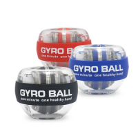 Muscles Leisure Grip Training Power Hand Wrist Exerciser Gyro Ball with LED Flash Light