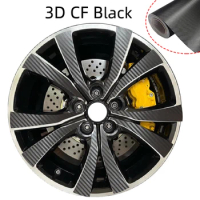 3D Carbon Fiber Series DIY Wheel Stickers Protective Film For MAZDA CX-30 CX 30 2023 18" Wheel Rims Wrap Decal Vinyl