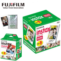 10-100 Sheets Fujifilm Instax Mini 12 Film Camera White Edge Photo Paper For Mini 11 9 8 40 70 90 Instant Camera EVO Instax Film