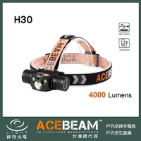 【錸特光電】ACEBEAM H30 4000流明 內附原廠電池 射程208米 三種附燈可選 21700*1 USB直充
