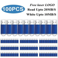 100PCS/lot Colour USB Flash Drive wholesale 2.0 1G 2G 4G 8G 16GB Memory Stick Pendrive 32GB 64GB USB Stick Flash Disk Free laser