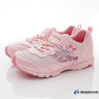 日本月星Moonstar機能童鞋甜心女孩競速系列10814粉(中小童段)