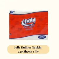 Tissue Jolly Kuliner Napkin 240 Sheets 1 Ply