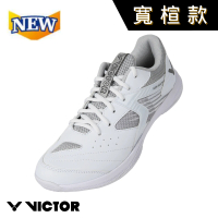 VICTOR 勝利體育 羽球鞋 羽毛球鞋 寬楦(S35 A蒸餾白)
