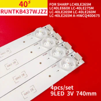 LED Backlight Strip 9 Lamps for Sharp 40" TV LC-40LE265M A-HWCQ40D675 RUNTKB437WJZZ LC40LE265M LC40LE660X LC-40LE275M LC-40LE265