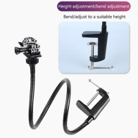 Webcam Stand Enhanced Desk Jaw Clamp with Flexible Gooseneck Stand for Webcam C925e C922x C922 C930e C930