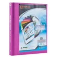 แฟ้มโชว์เอกสาร 3 ห่วง A4 สัน 5 ซม. ชมพู ตราช้าง 444