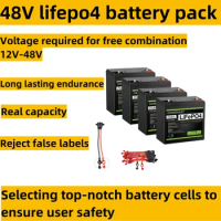 12V 24V 36V 48v battery pack 20Ah lifepo4 battery Real capacity for electric bicycle ebike battery 48v electric scooter