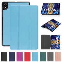 For Lenovo Y700 Case 8.8 inch Tri-Fold PU Leather Stand Smart Cover For Funda Lenovo Legion Y700 Case Tablet Coque + Gift Pen