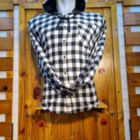 kemeja hoodie pria dan wanita Panjang Flanel