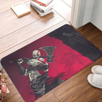 God Of War Ragnarok Game Bath Mat God Of War Ragnarok Art Doormat Living Room Carpet Entrance Door Rug Home Decoration
