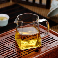 耐熱玻璃茶具創意玻璃公道杯茶海分茶杯天圓地方公杯大小容量