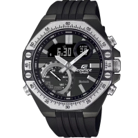 【CASIO 卡西歐】EDIFICE 雙顯系列藍芽智慧錶/48mm(ECB-10TP-1A)