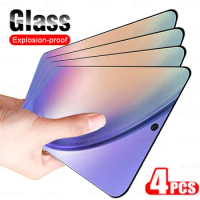 4PCS Full Protective Glass For Samsung Galaxy A54 Sansung A54 A 54 5G 2023 6.4" 9H Exposion-Proof Screen Protector HD Film Cover