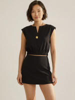 Love Bonito - Atasan Wanita - Vanny Crop Top - Black
