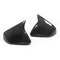 Rearview Side Mirror Covers Cap For Ford Mustang European Version M Style Dry Carbon Fiber Sticker Add On Shell