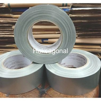 Cloth Tape Lakban Kain Warna Silver 2 inch 48mm Balikpapan