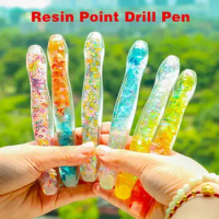 Resin Point Drill Pen 5D Diamond Painting Drill Pen For Cross Stitch Embroider Diamond Nail Craft Art Tool DIY Handmade Supplies