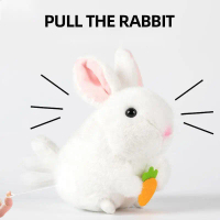 Cute Bunny Plush Doll Tail Wagging Rabbit Hamster Toy For Baby Kids Birthday Gift Girlfriend Boys An
